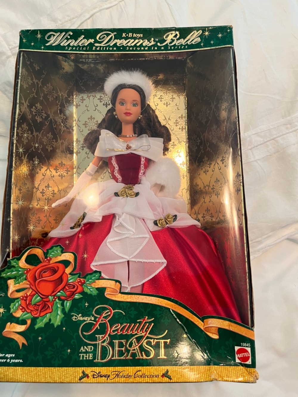 NIB Mattel Winter Dreams Belle from Disney’s Beauty and the Beast